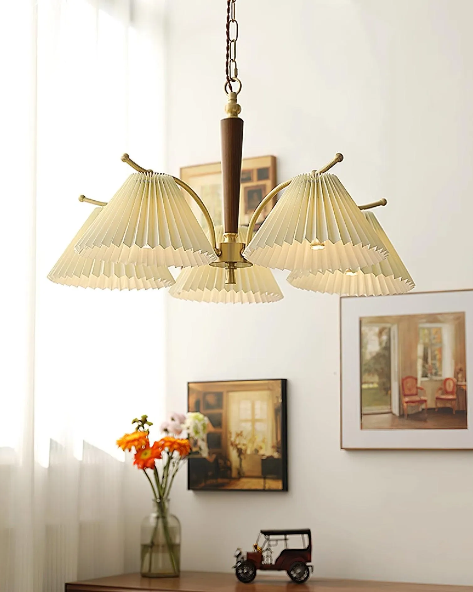 Suki Pleated Chandelier