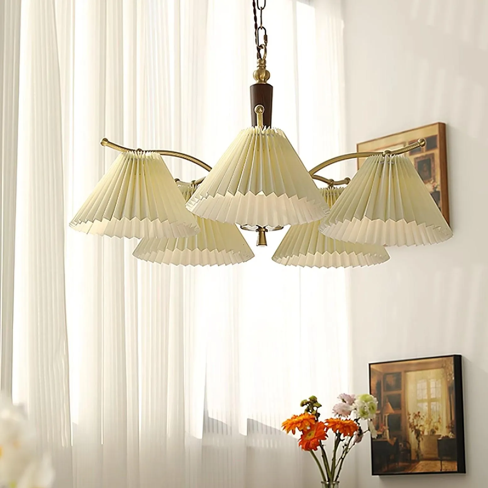 Suki Pleated Chandelier