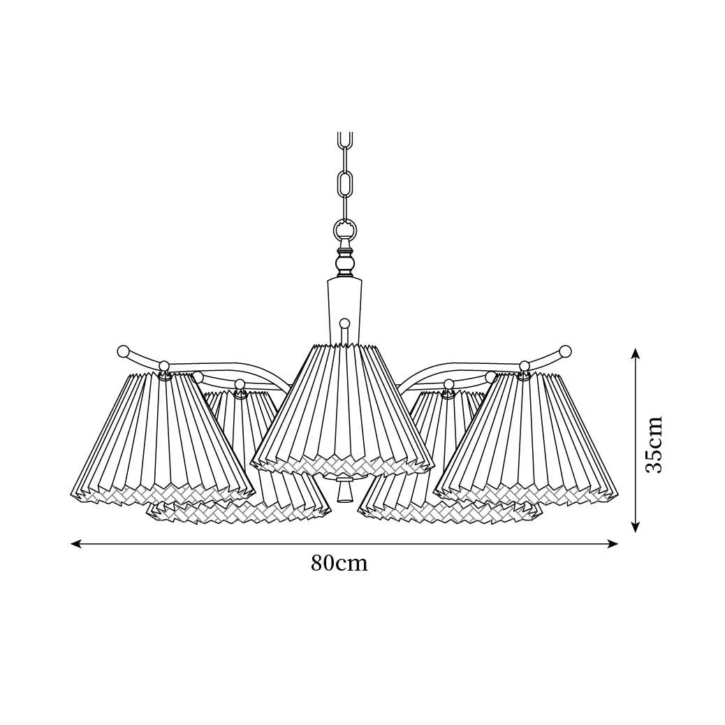 Suki Pleated Chandelier