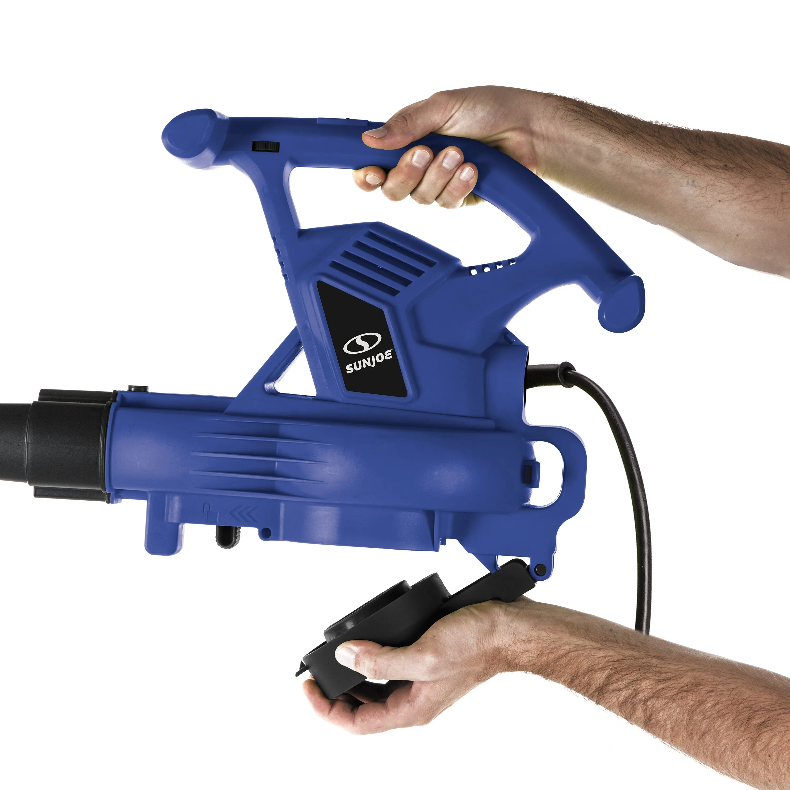 Sun Joe SBJ603E-SJB 3-in-1 Electric Blower | 240 MPH | 13 Amp | Vacuum | Mulcher (Blue)