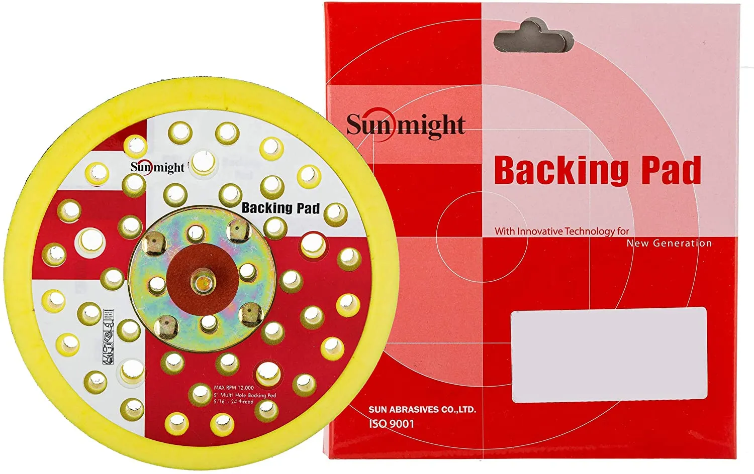 Sunmight 6" Multi Hole Velcro Grip Disc Pad