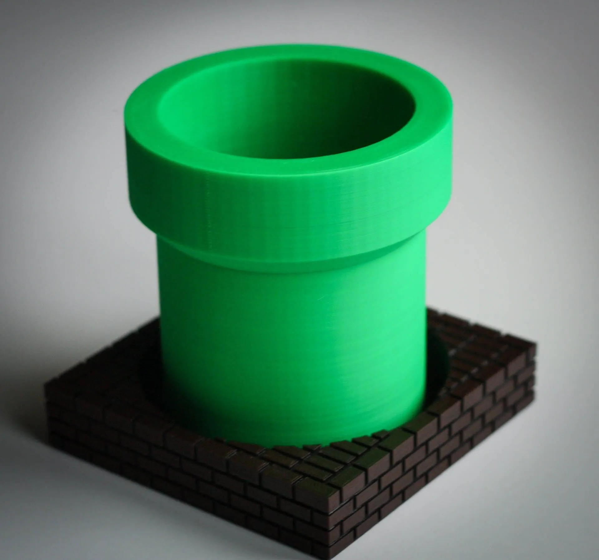 Super Mario Warp Tube Planter and Brick Tray | Cactus and Plant Pot