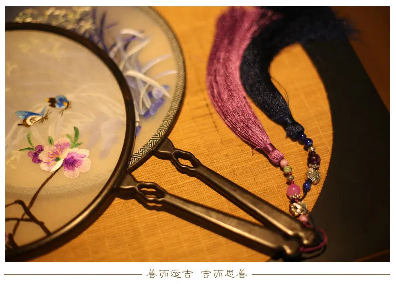 Suzhou Embroidery Silk Handmade Embroidery Hangzhou Folding Fan 0231