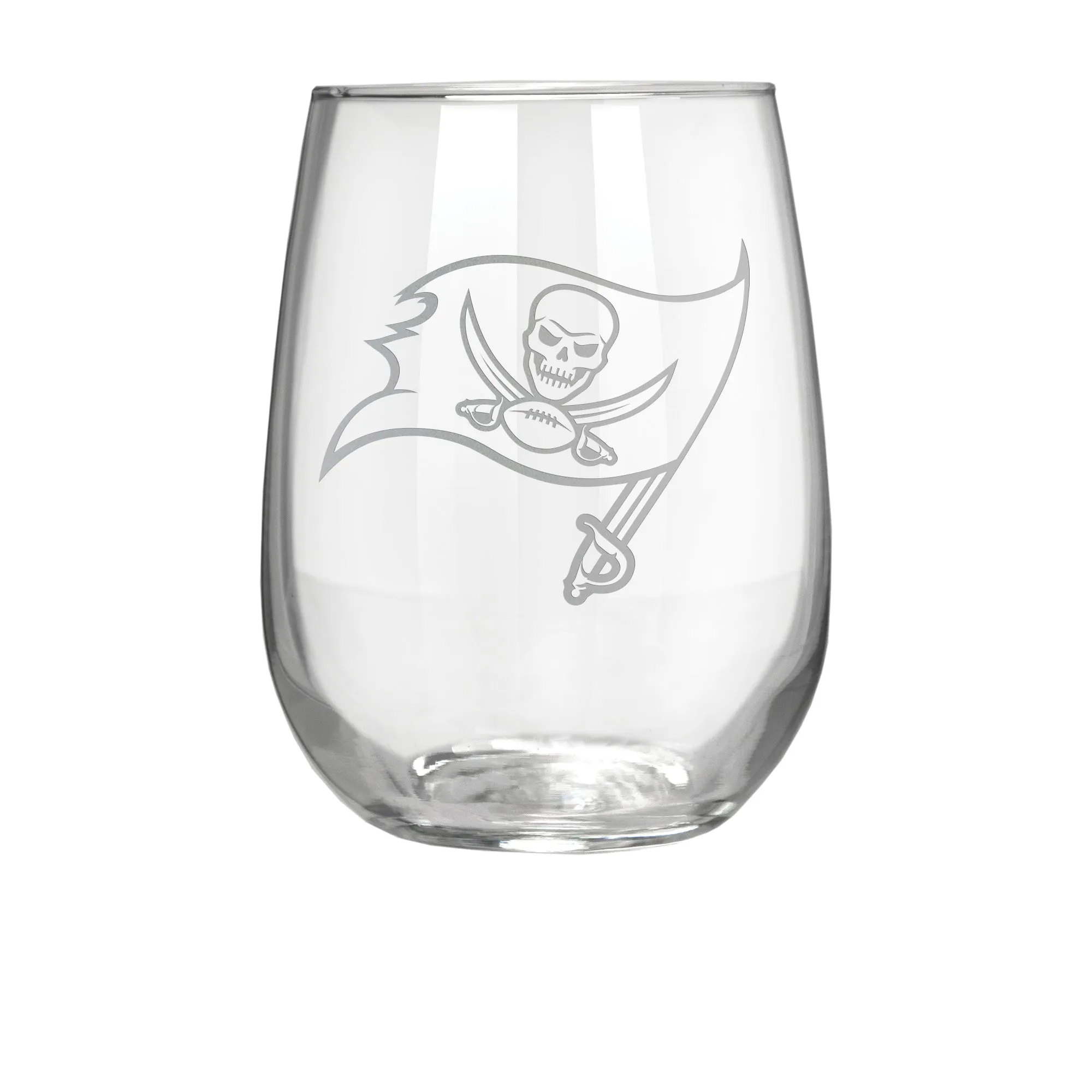 Tampa Bay Buccaneers 17 oz. Stemless Wine Glass