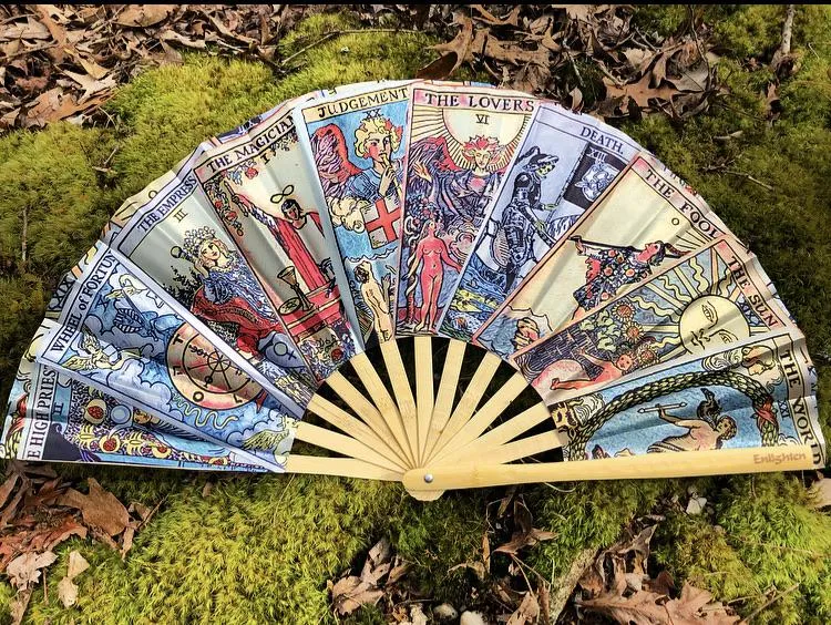 Tarot Card Giant Bamboo Fan