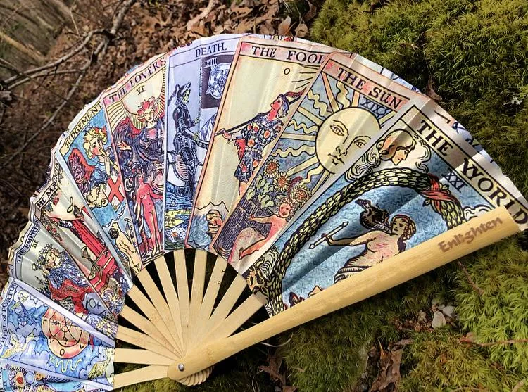 Tarot Card Giant Bamboo Fan