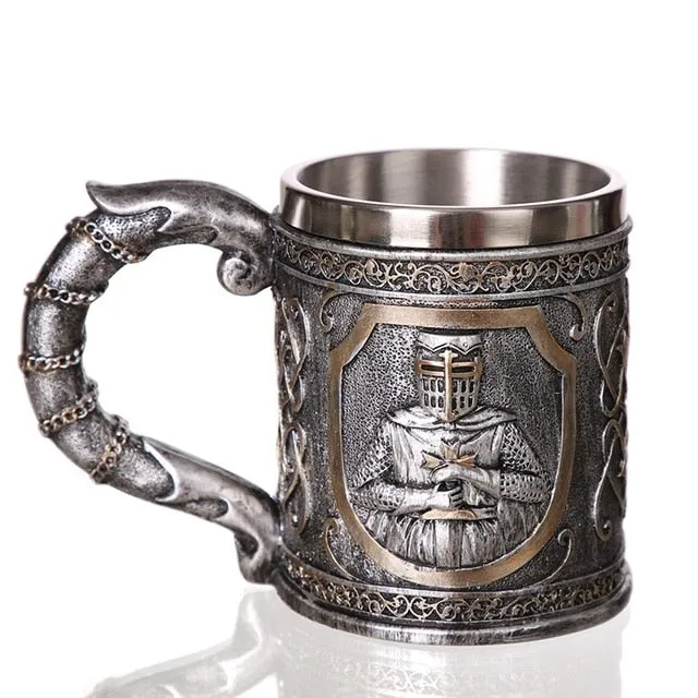 Templar Crusader Mug Suit Of Armor Knight Coffee Cup