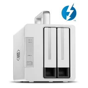 TERRAMASTER TD2 Thunderbolt 3 Professional-Grade 2-Bay External Hard Drive Enclosure RAID 0/RAID1/JBOD Hard Disk RAID Storage (Diskless)