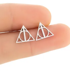 Tiny Geometric Stud Earrings