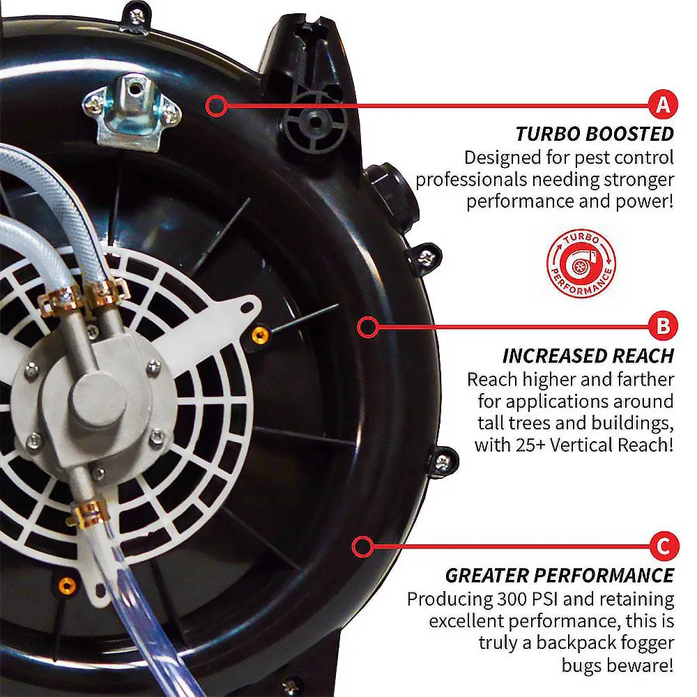 Tomahawk Power TMD14 3 HP 3.7 Gallon Turbo Boosted Pest Control Backpack Sprayer