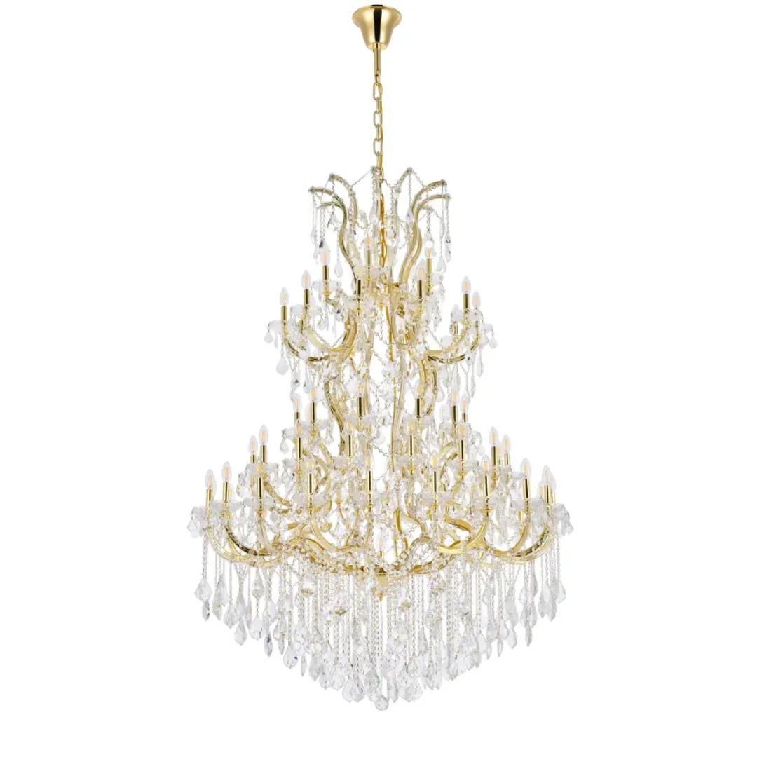 Traditional Candle Crystal Chandelier for Staircase/Foyer/Living Room/Villa