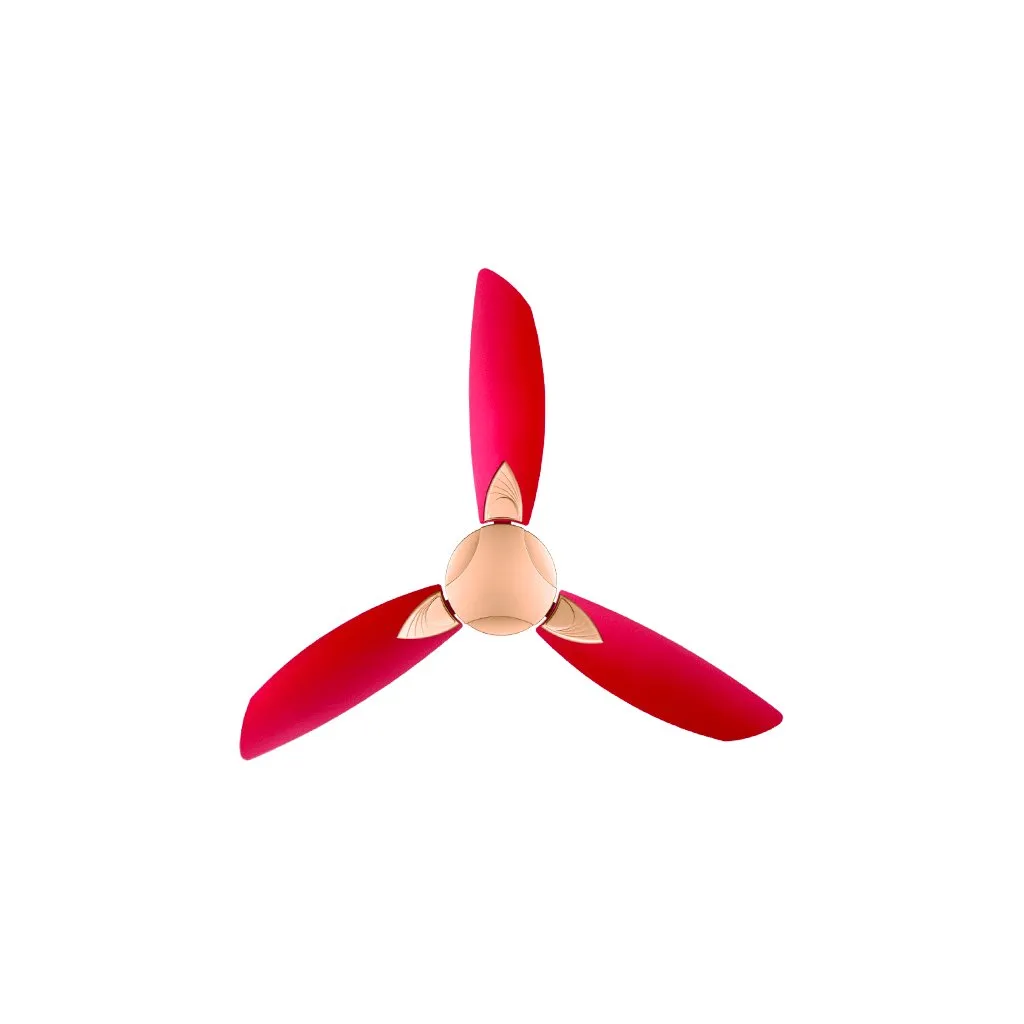 Usha Bloom Primrose Ceiling Fan Sparkle Golden & Cherry 1250mm