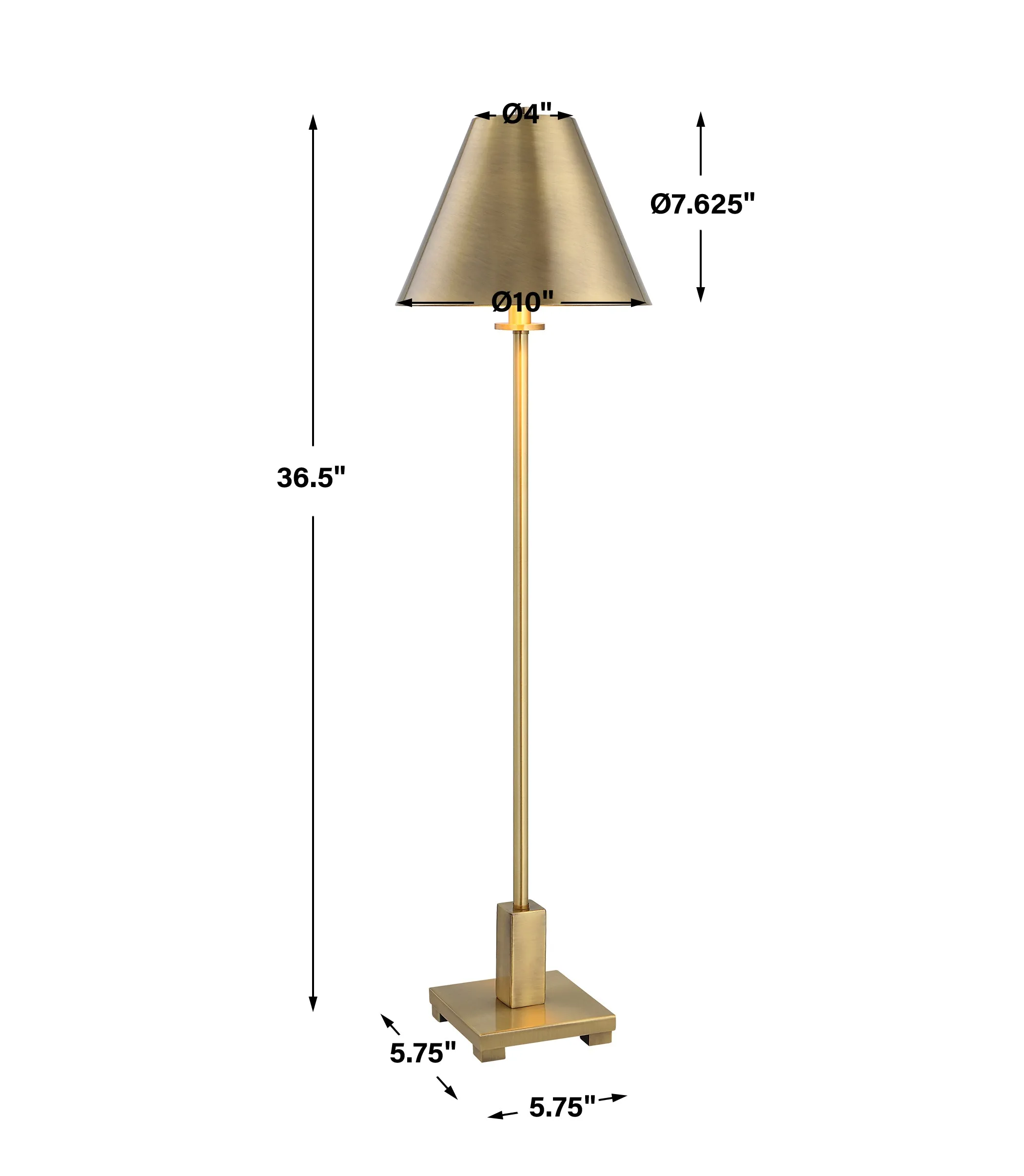 Uttermost Pilot Brass Buffet Lamp