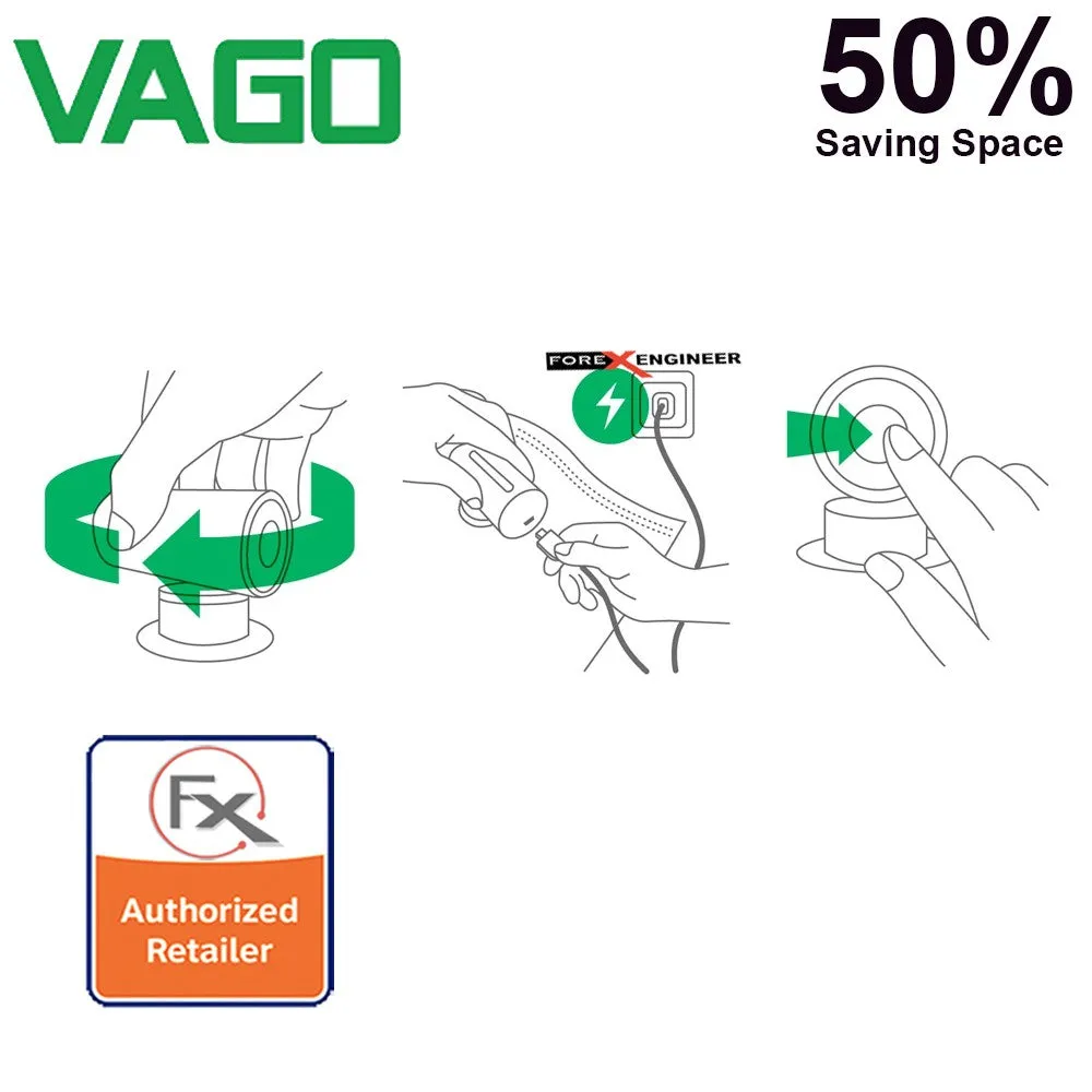 Vago Travel Portable Compressor Vacuum Bag ( FREE 1pcs Vago Vacuum Bag M size ) - Pink