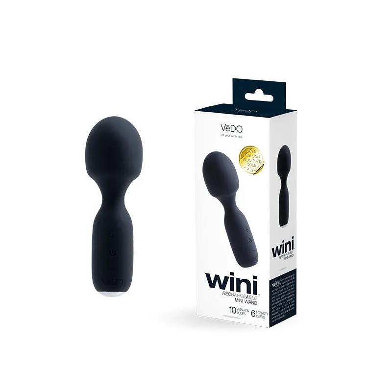 Vedo Wini Rechargeable Mini Wand Just Black