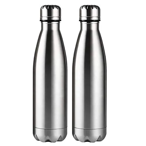 VedPlus™ Stainless Steel Water Bottle, Kids Water Bottle, Office and Sports Water Bottle Leak Proof and Light Weight Water Bottle - 950ml (2 Bottles)