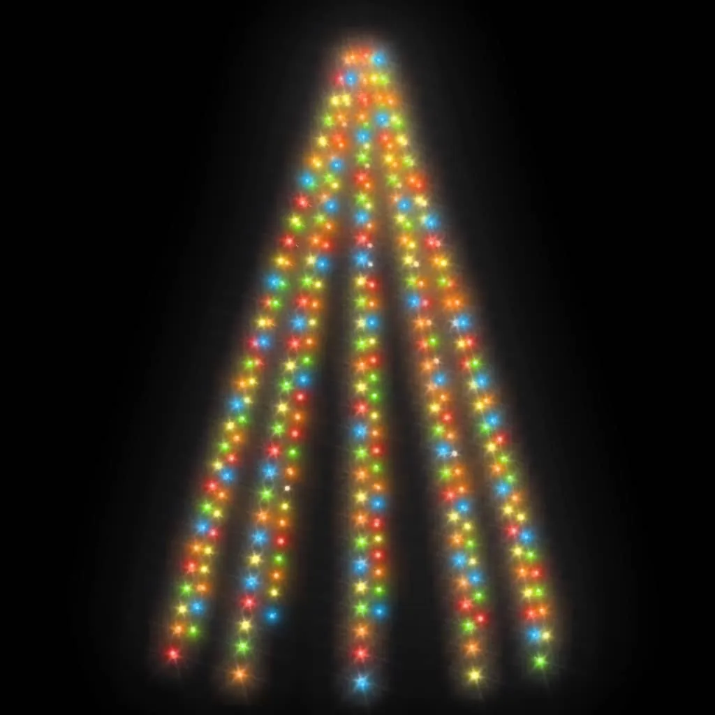 vidaXL Christmas Tree Net Lights with 250 LEDs Colourful 250 cm