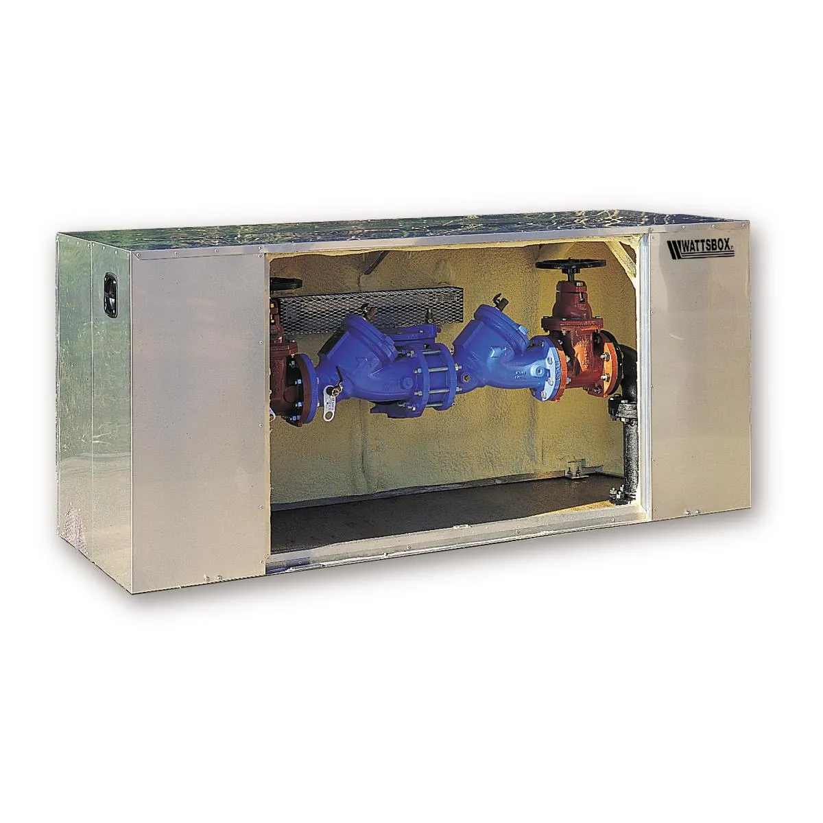 Watts WB-PVB2-LH 26 In X 12 In X 20 In Fiberglass Protective Insulated Pressure Vacuum Breaker Enclosure, No Heat