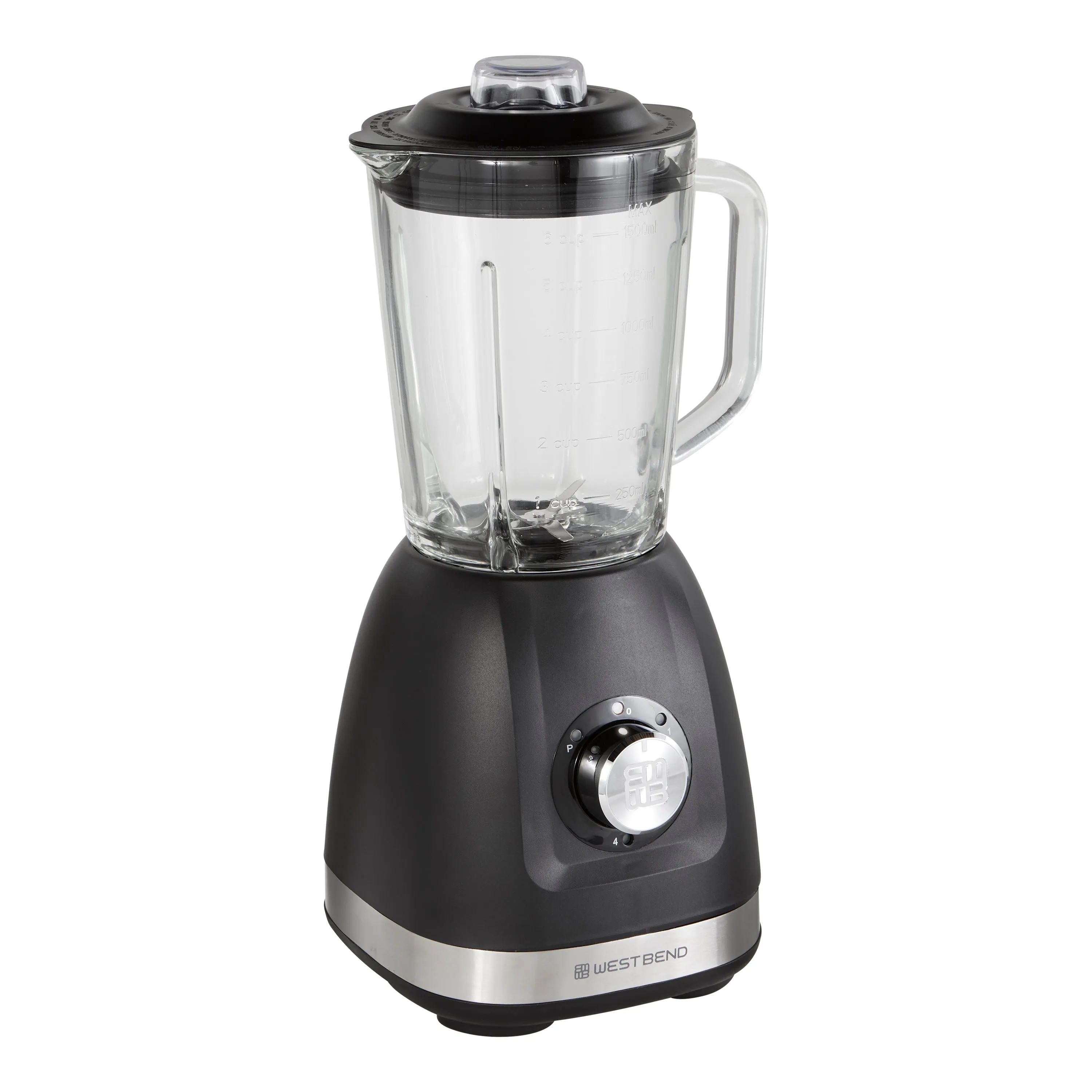 West Bend Multi-Function Blender, 48 oz Glass Jar, with Travel Cup