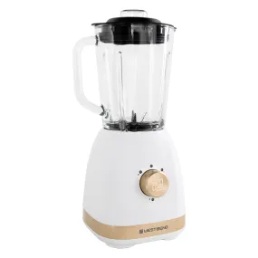 West Bend Timeless 5 Speed Multi-Function Blender, 48 oz Glass Jar, with Travel Cup