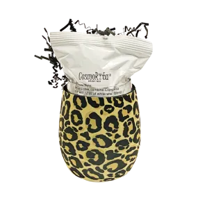 Wine-A-Rita Wine Glass Huggie & Mix Gift Set : Leopard