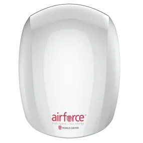 WORLD DRYER® J4-975 Airforce™ (208V-240V) ***DISCONTINUED***  No Longer Available in WHITE STEEL - Please see WORLD J4-974 (208V-240V)