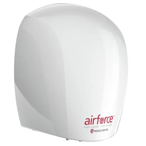 WORLD DRYER® J4-975 Airforce™ (208V-240V) ***DISCONTINUED***  No Longer Available in WHITE STEEL - Please see WORLD J4-974 (208V-240V)