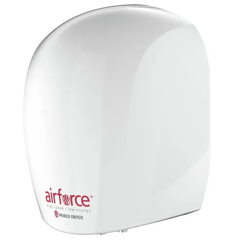 WORLD DRYER® J4-975 Airforce™ (208V-240V) ***DISCONTINUED***  No Longer Available in WHITE STEEL - Please see WORLD J4-974 (208V-240V)