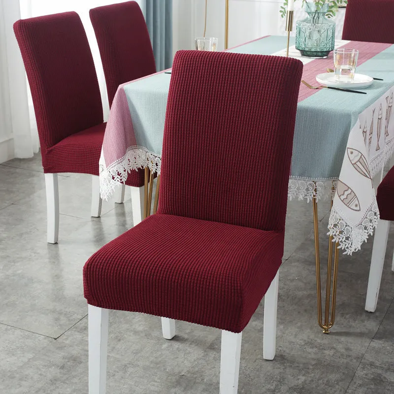 Wrinkle Resistant Dining Table Cover Chair Cover Set