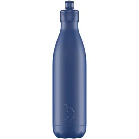 XC1000 CHILLY'S 750ML SPORTS REUSABLE WATER BOTTLE - Matte Blue