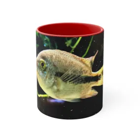 Yellow and Black Fish 11oz Accent Mug