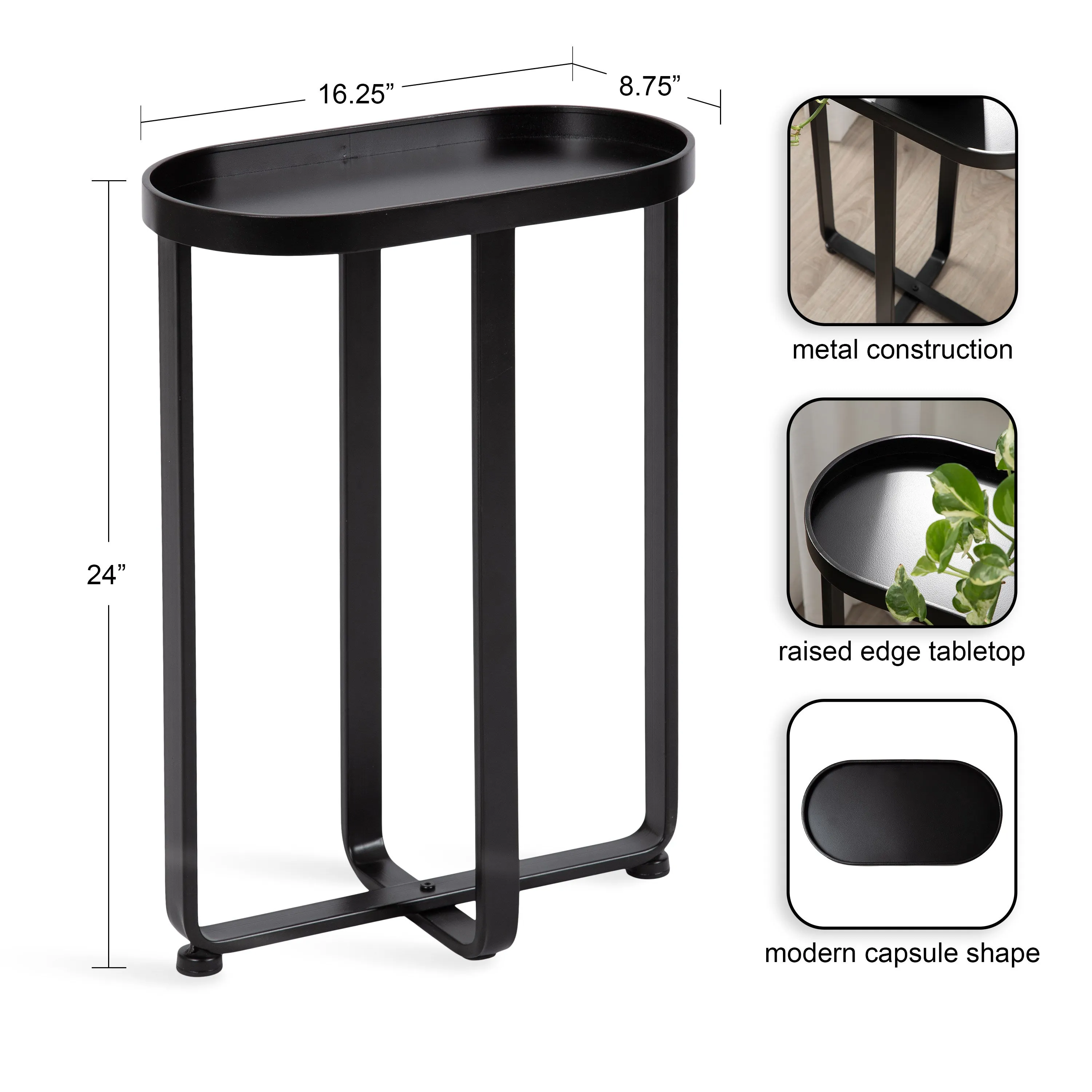 Zabel Capsule Metal Side Table