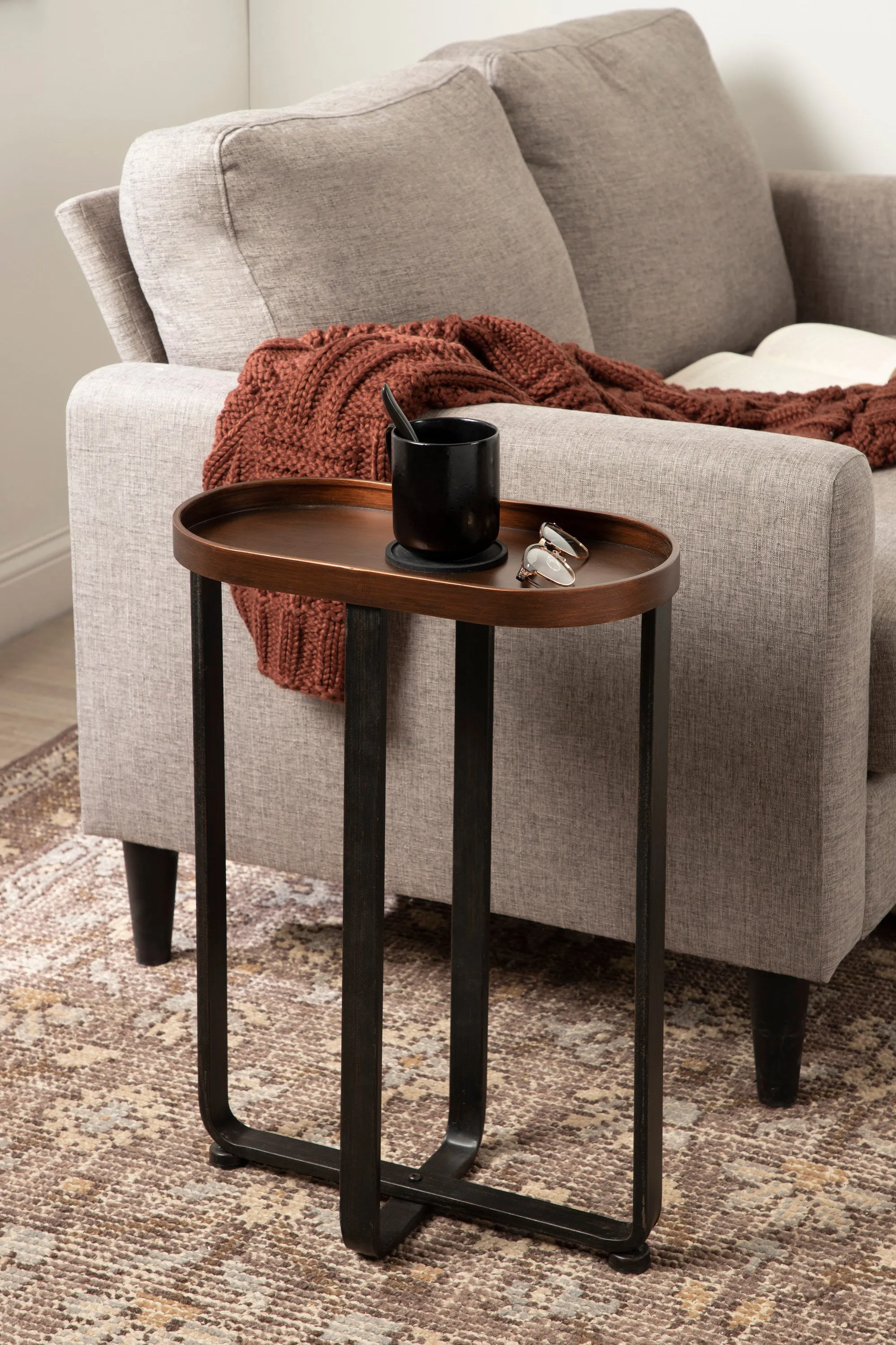 Zabel Capsule Metal Side Table