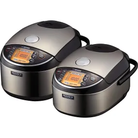 Zojirushi Pressure Induction Heating Rice Cooker & Warmer Stainless Black 5.5-Cups, 10-Cups, NP-NWC10/NP-NWC-18